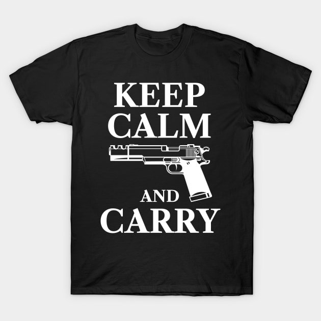 Keep Calm And Carry T-Shirt by Styr Designs